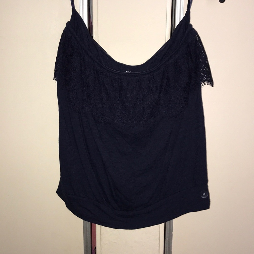 New York & Company Navy sleeveless top size MED
